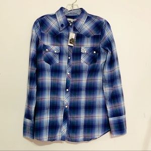 NWT Tin Haul Women’s Western Blouse S Long Sleeve